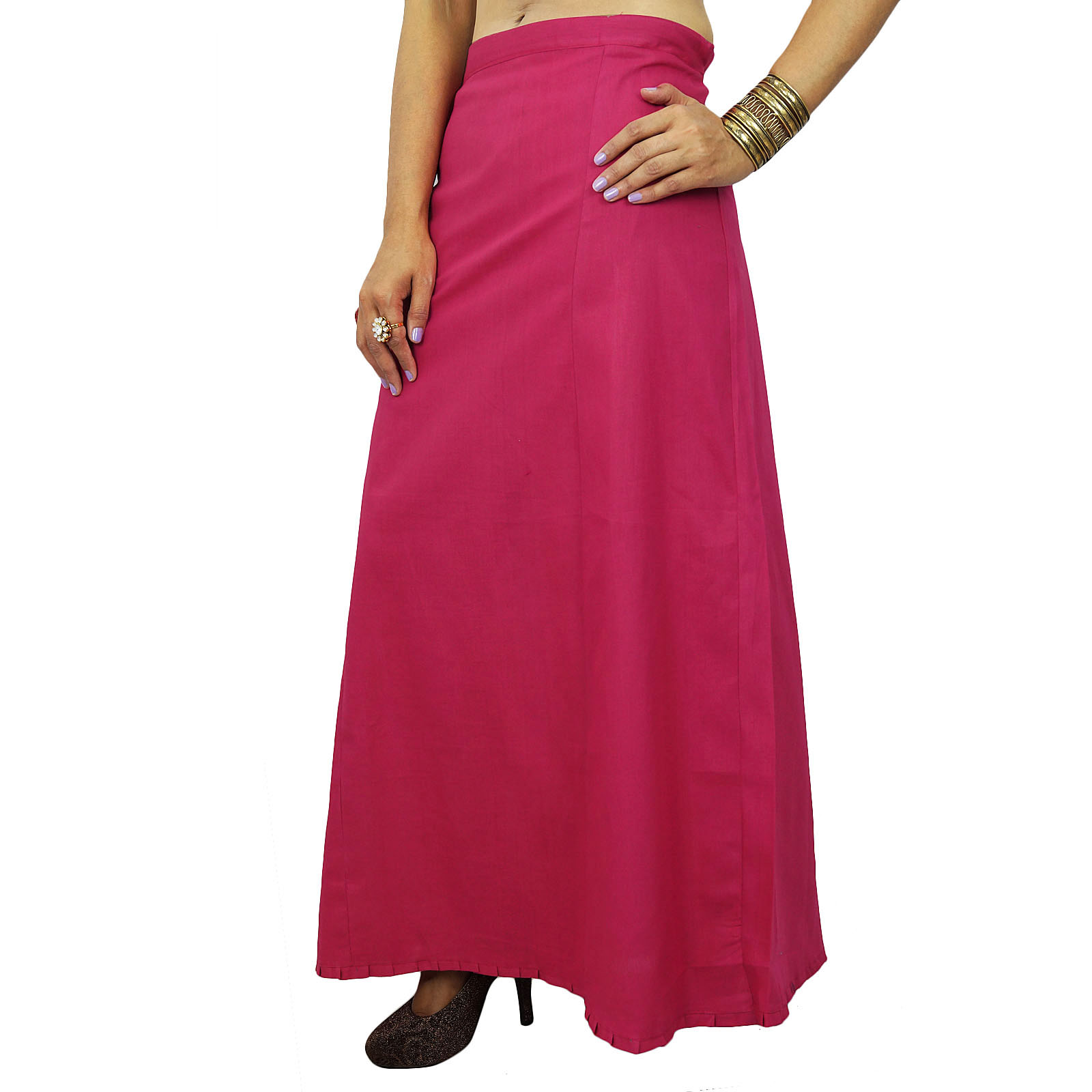 Inskirt Lining For Sari Ethnic Indian Ready-made Solid Cotton Petticoat ...