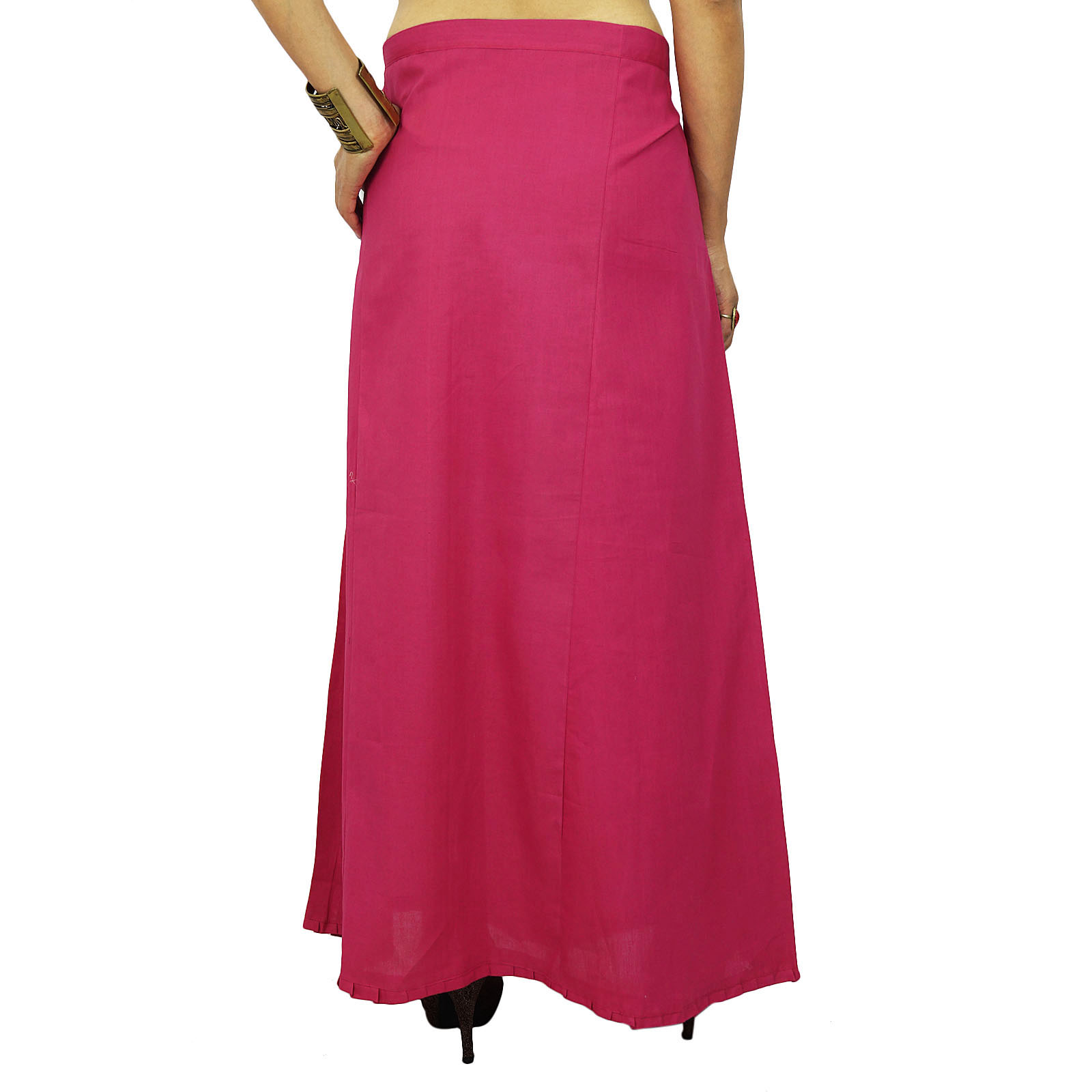 Inskirt Lining For Sari Ethnic Indian Ready-made Solid Cotton Petticoat ...