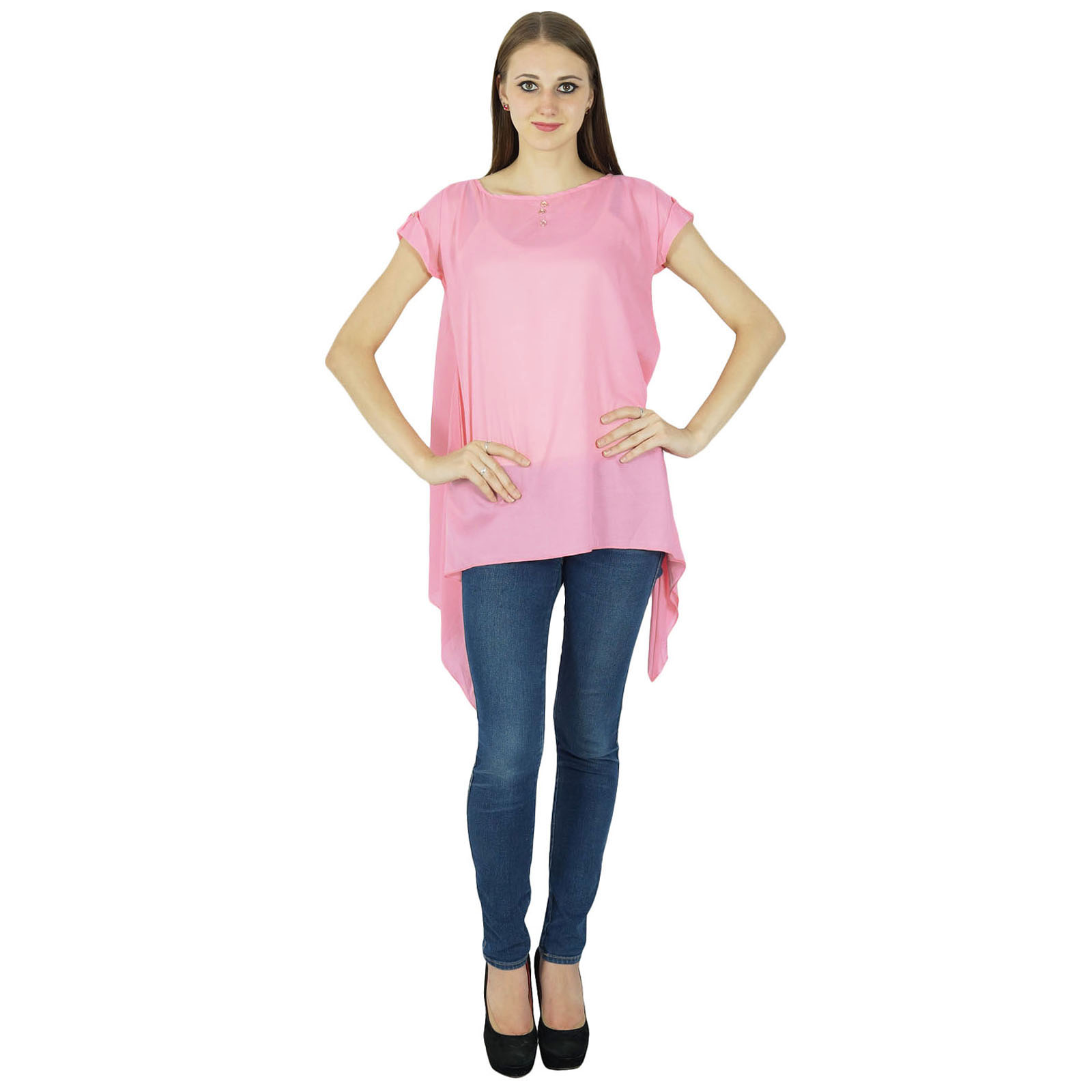 XS-XL Casual Blouse Clothes L6Nv4o@A Girls Short Sleeve Seaside T-Shirts