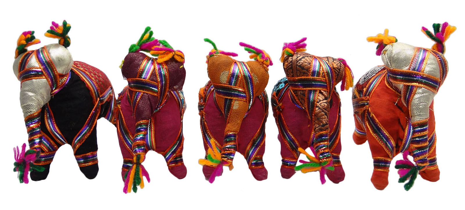Traditional Handmade Decorative Stuffed Elephant Rajasthan Craft Table Decor 