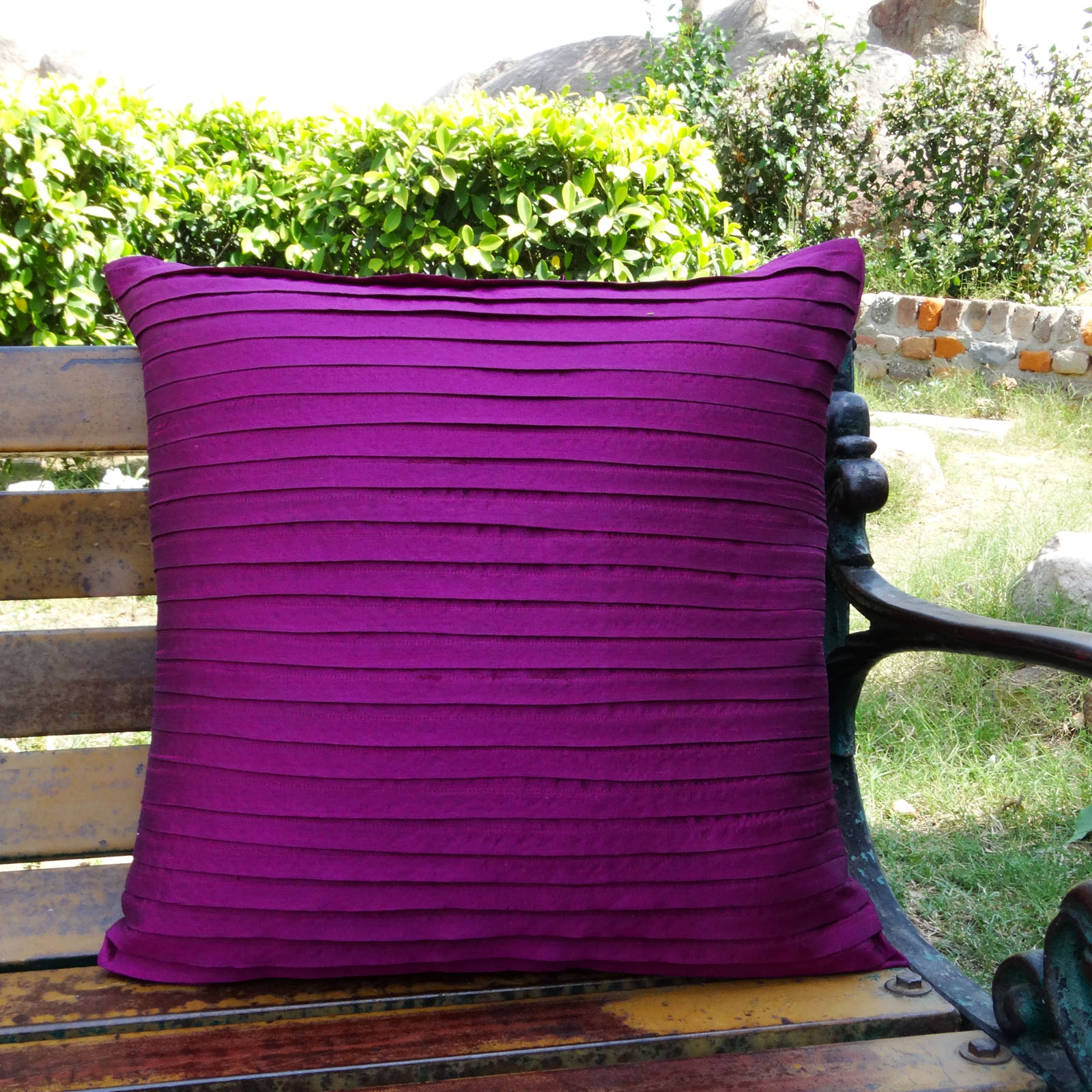 purple cushion