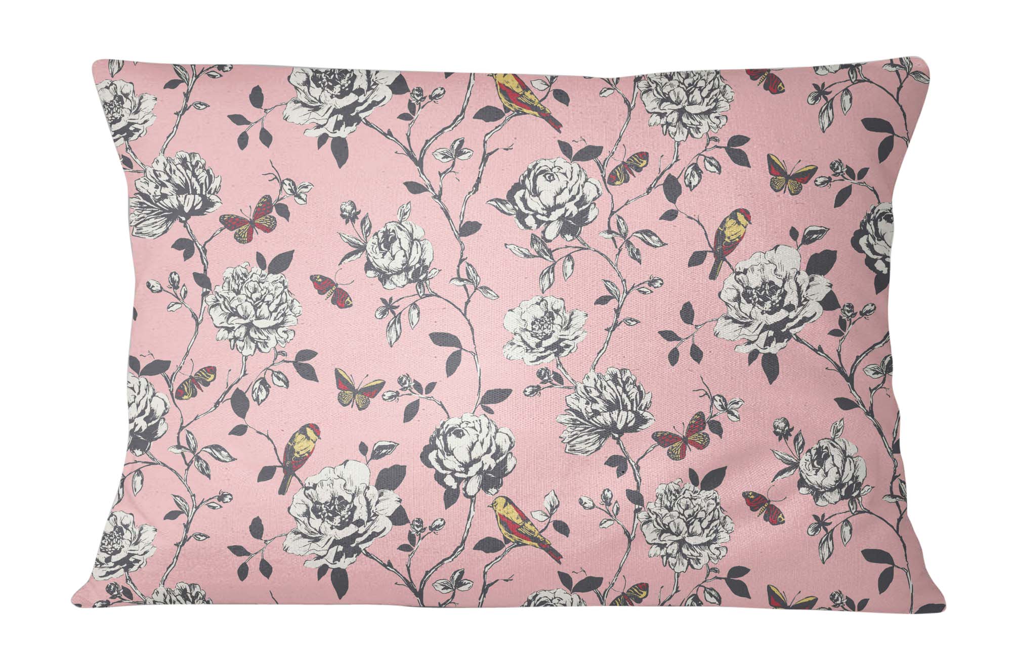 Details about   S4Sassy Cotton Poplin Floral & Bird Print Peach 2 Pcs Decorative Pillow Sham 