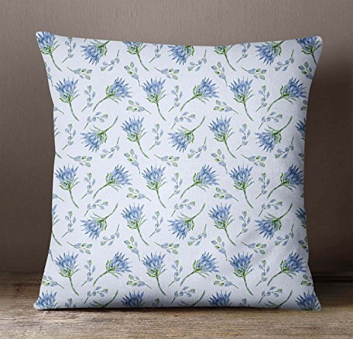 Details about   S4Sassy 2 Pcs  Floral Print Cushion Cover Cotton Poplin Rectangle Pillow Sham 