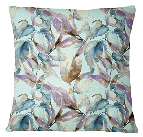 S4Sassy Blue Floral Print Home Decorative Pillow Case Square Cushion Cover Throw 