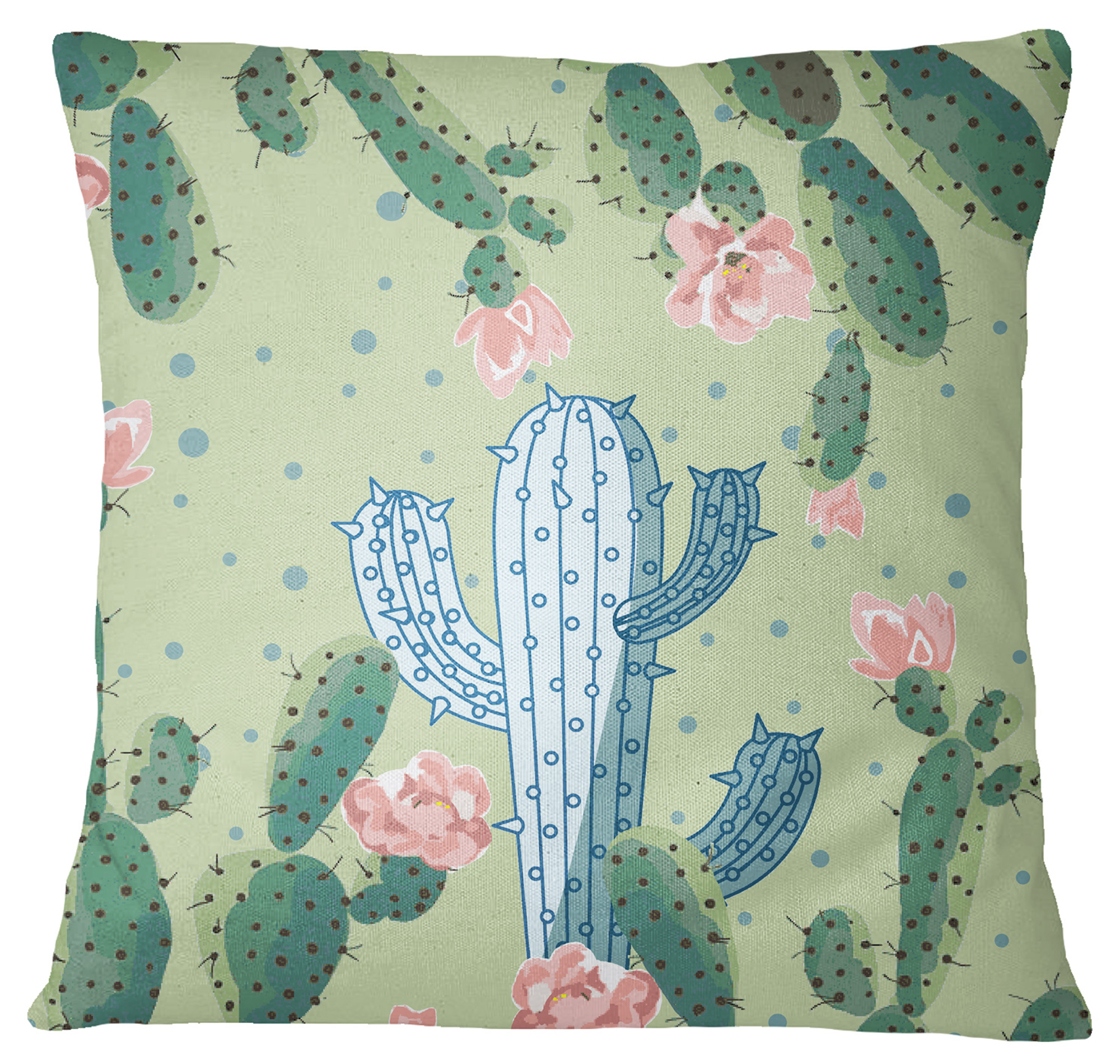 cactus print cushion