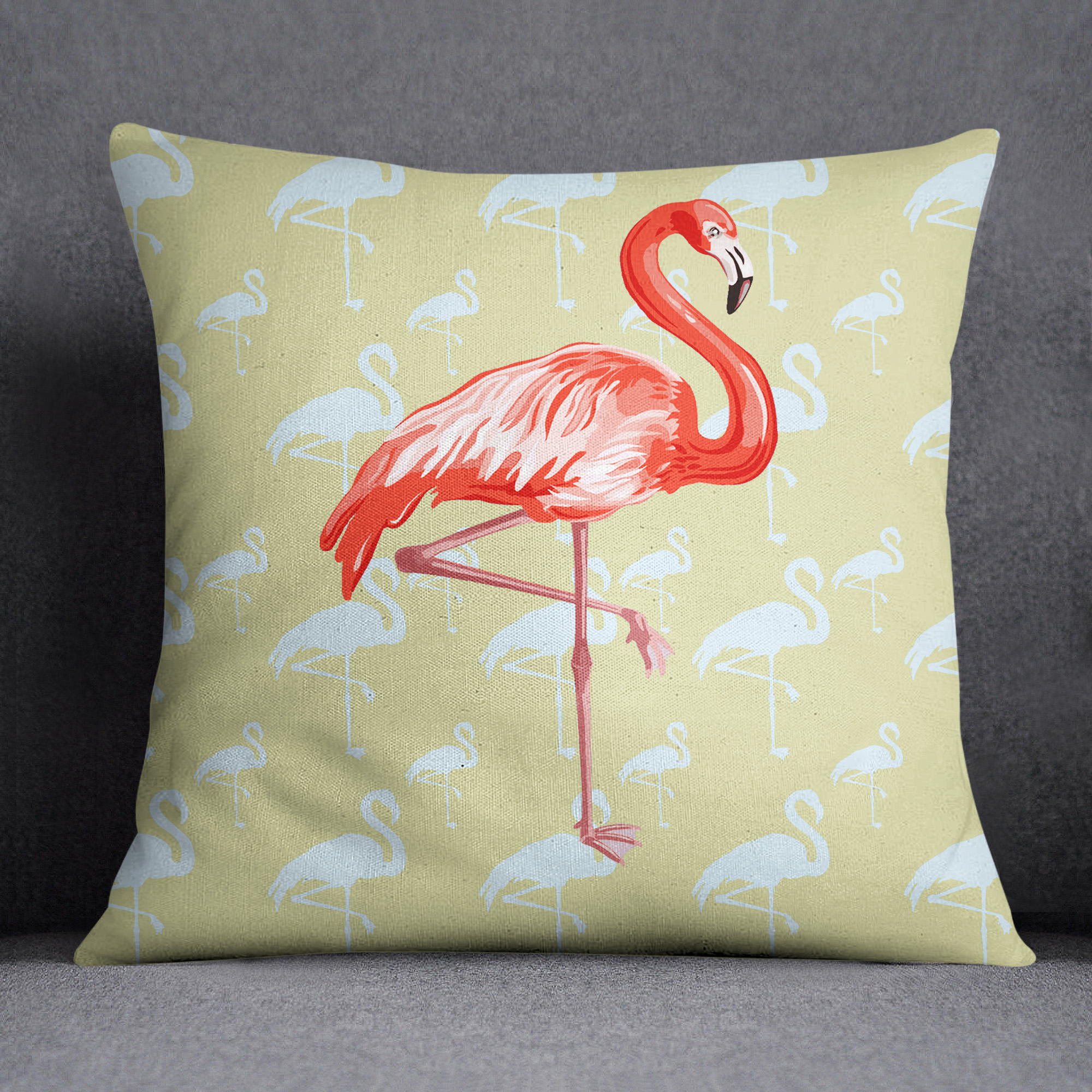 flamingo pillow