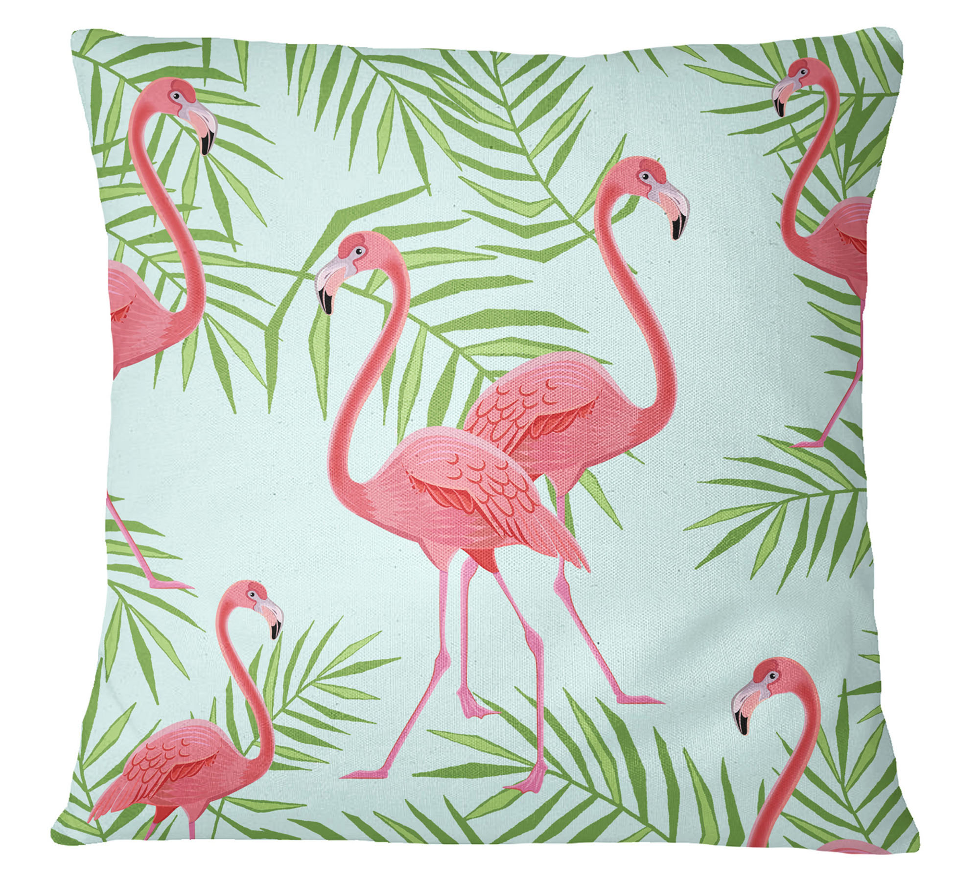 S4Sassy Flamingo gedruckt Orange dekorative Abdeckung Wurfkissen Kissenbezug