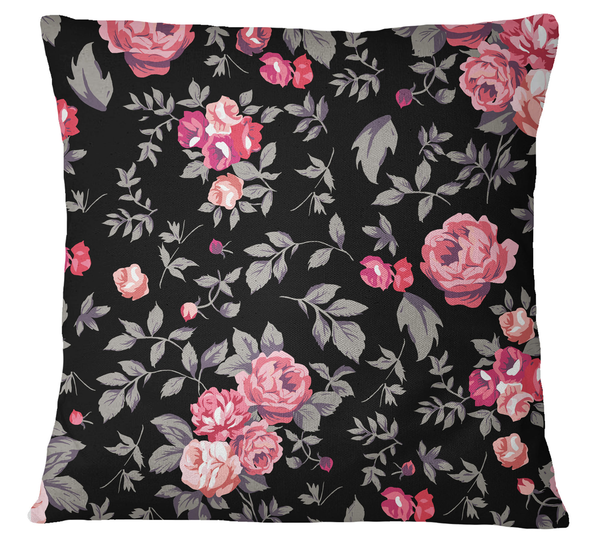 Details about   S4Sassy Floral Print 2 Pcs Cotton Poplin Decorative Pillow Sham Cushion Cover 