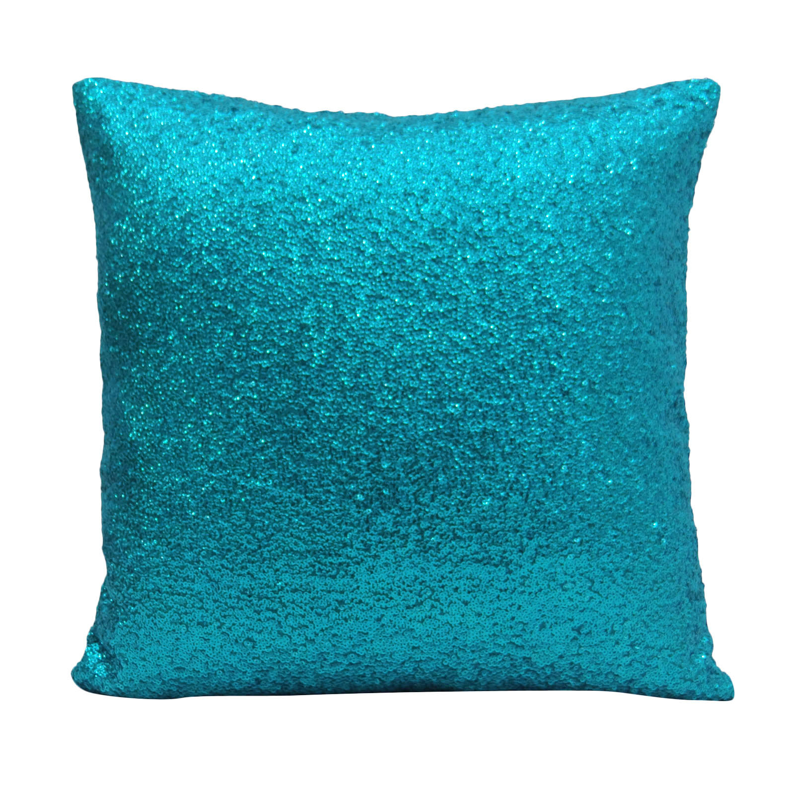 blue sequin pillow