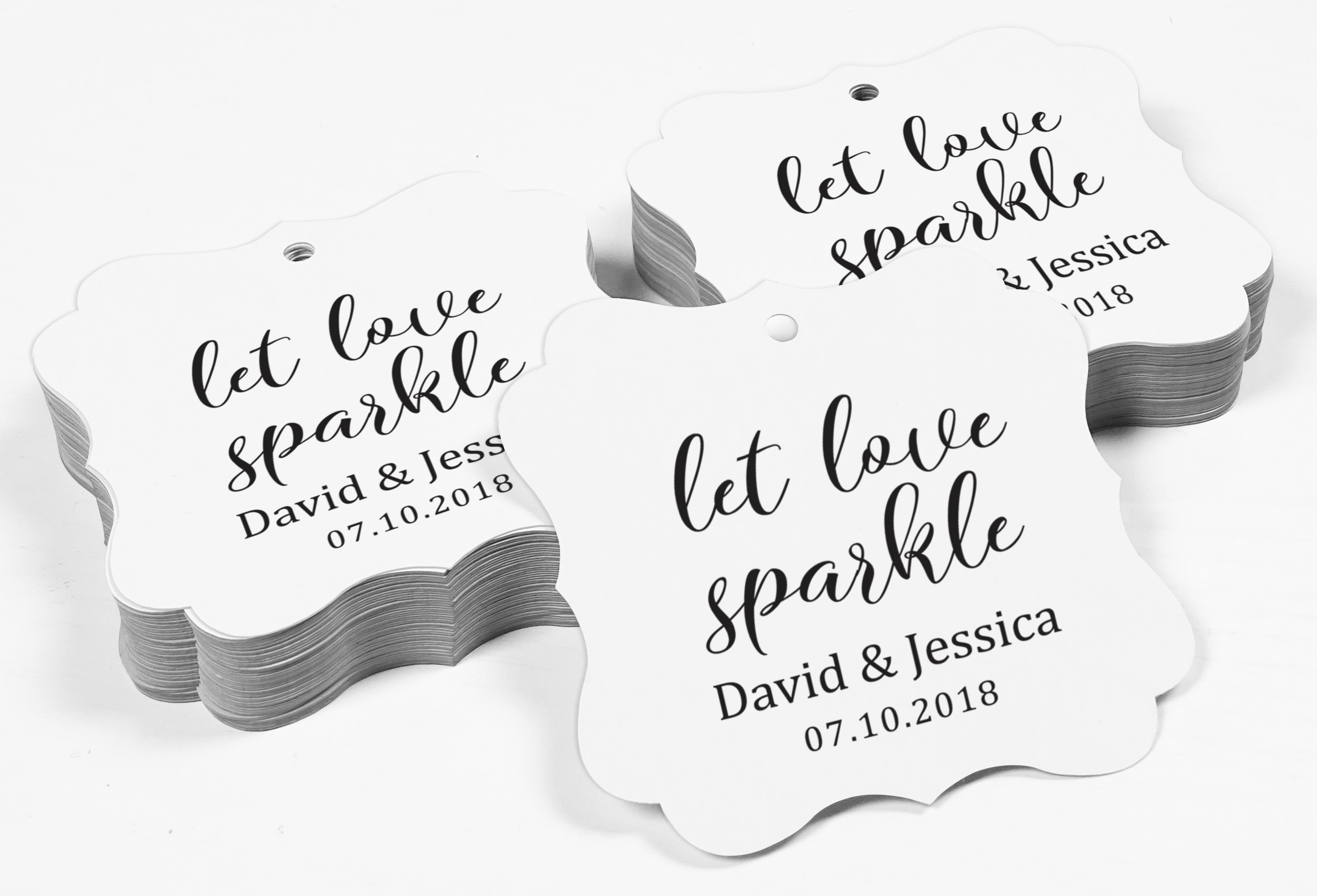 Details about   Darling Souvenir Fancy Frame Tags Wedding Sparklers Let Love Hang Tags-TAG-102 