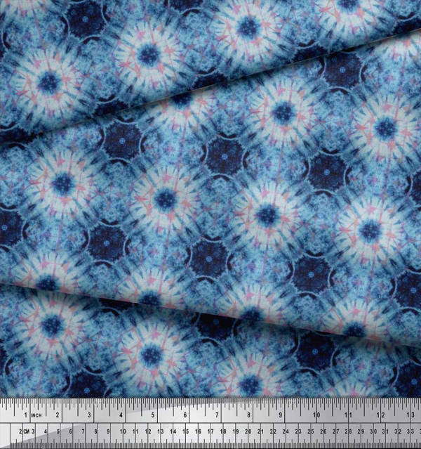 cotton poplin with tie and die print シャツ トップス メンズ 【人気商品】