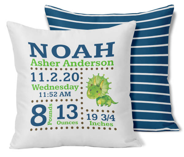 birth stat pillow