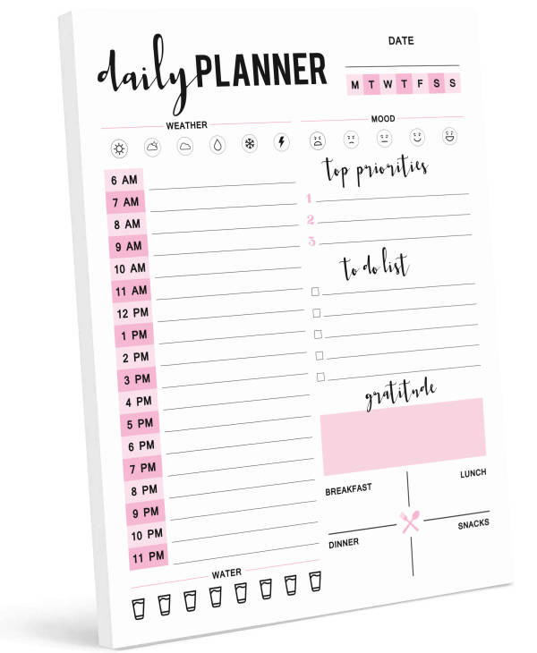 Organizing & Scheduling Weekly Planner Pad with Daily Vertical Layout and Tear Off to Do Lists Sherbet Summer Style 8x10 55-Pages Best for 2018 Planning 