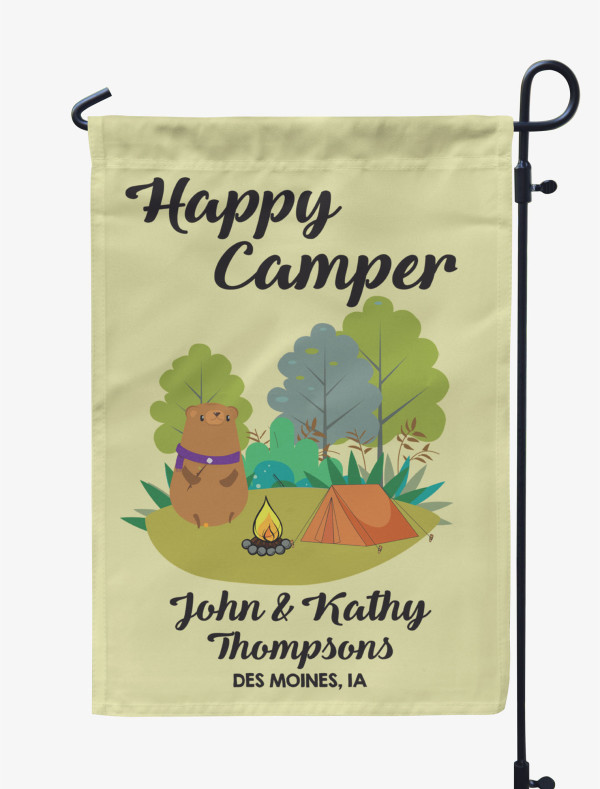 Printtoo Camping Flags Personalized Outdoor Garden Flags Camp Decor-GSR-PRCM98B 