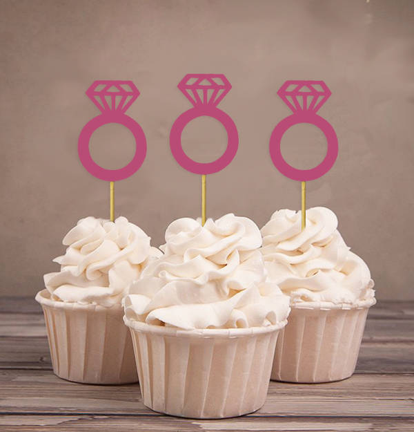 Darling Souvenir Cupcake Toppers Pack Of 20 Birthday Wedding Party Dessert Decorations
