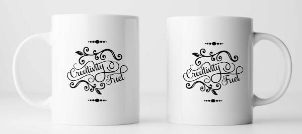 Details about   Creativity Fuel Coffee Mug Printed Quote White Tea Cup With Free-wdU