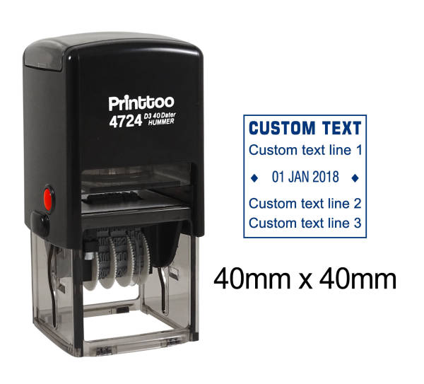 Printtoo Received Self Inking Rubber Stamp Custom Shiny Office Stationary Stamp